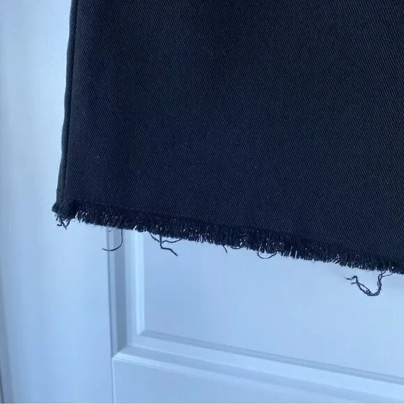 BLACK JEAN SKIRT - Picture 2 of 9